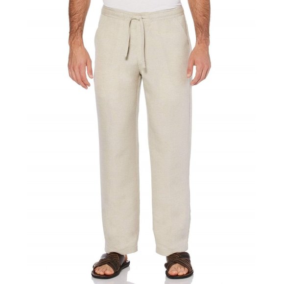 Cubavera Linen-Blend Beach Wide Leg Men's Pants